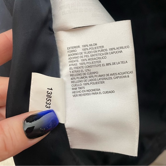 Michael Kors navy blue puffer jacket size Medium - Picture 10 of 14